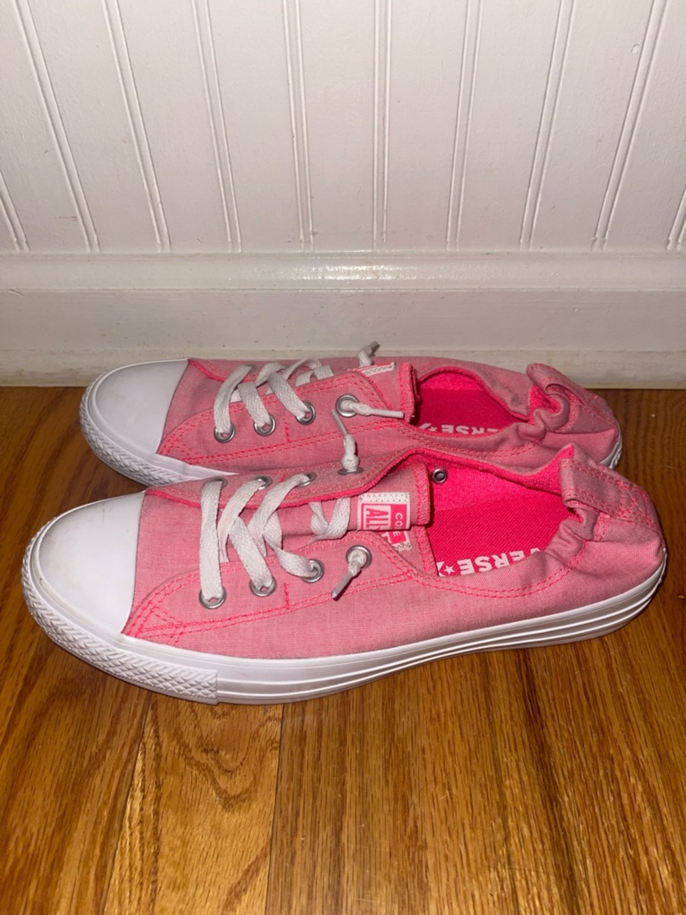 Converse Shoreline Pink Canvas Sneakers women Size 10